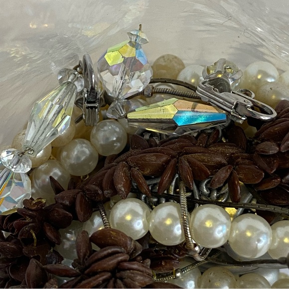 Jewelry Lot 1.6lb+ Mixed Vintage Modern Necklace Bracelet Craft Junk Jewelry - Picture 11 of 11